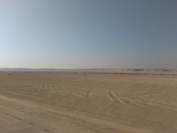 The desolate desert
